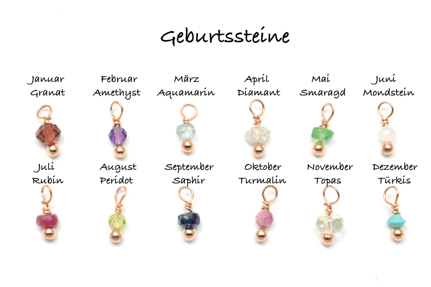 Creole roségold einzeln mit Anhänger personalisiert aus 925 Sterling Silber rosé vergoldet
