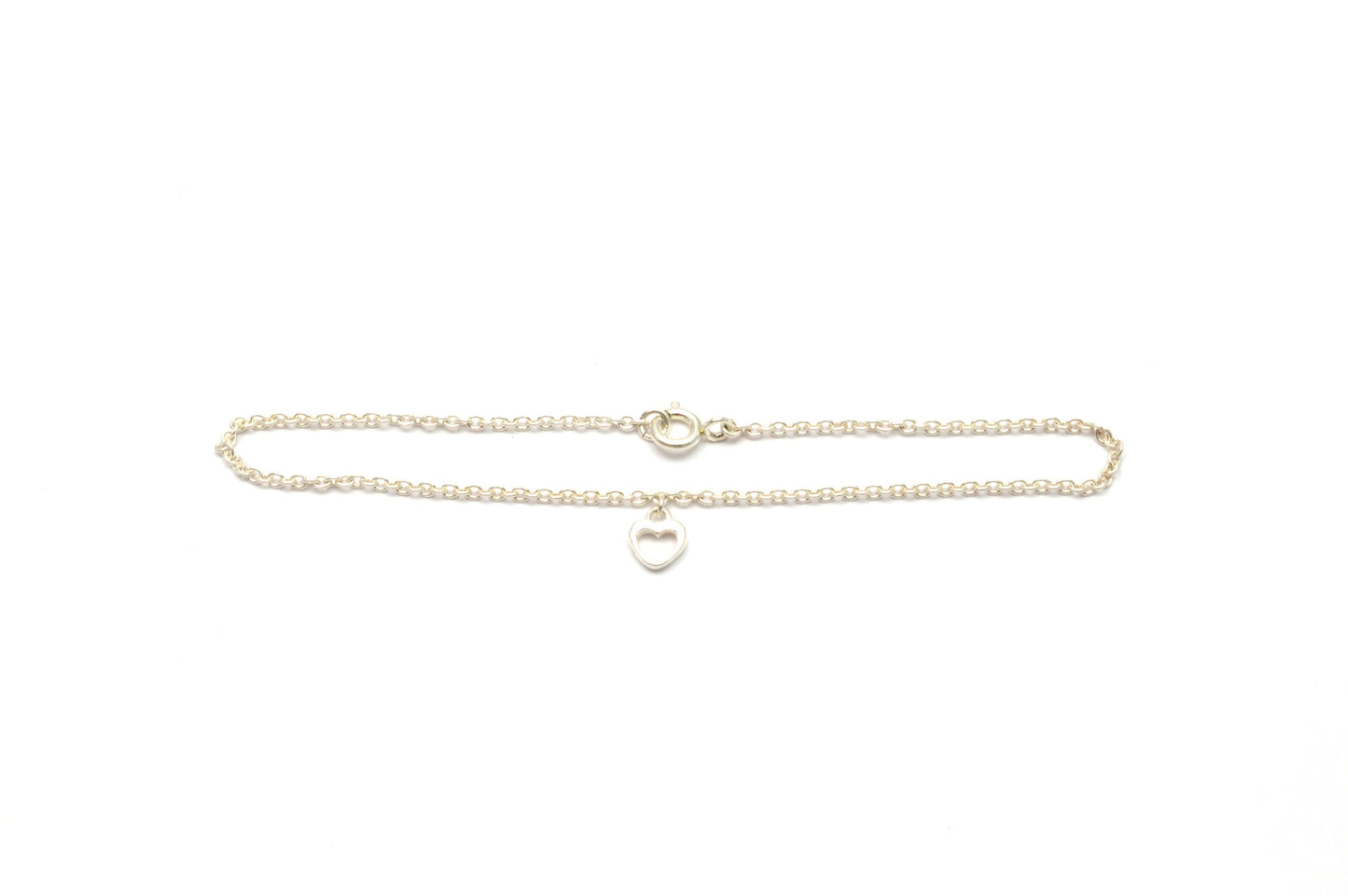 Feines Armband mit kleinem Herz 925 Sterling Silber