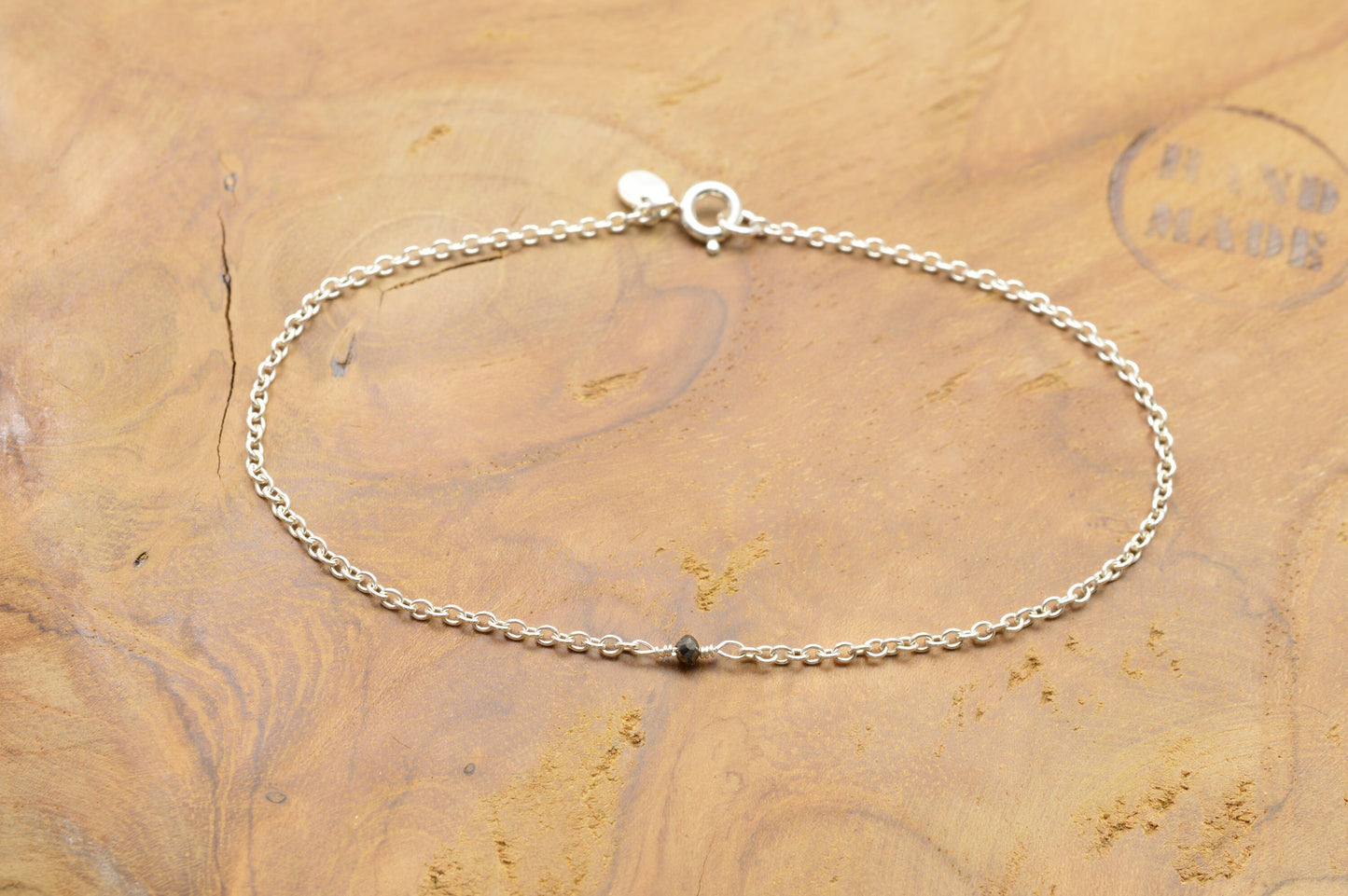 Echter Diamant an 925 Sterling Silber Armband