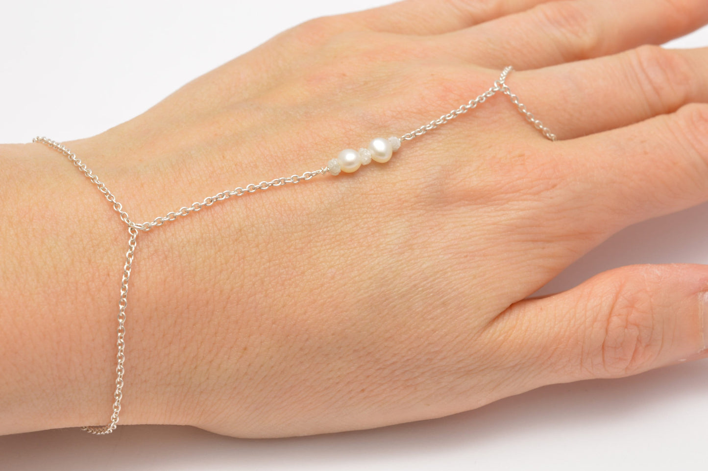 Brautschmuck Handschmuck Ring Armband Diamant