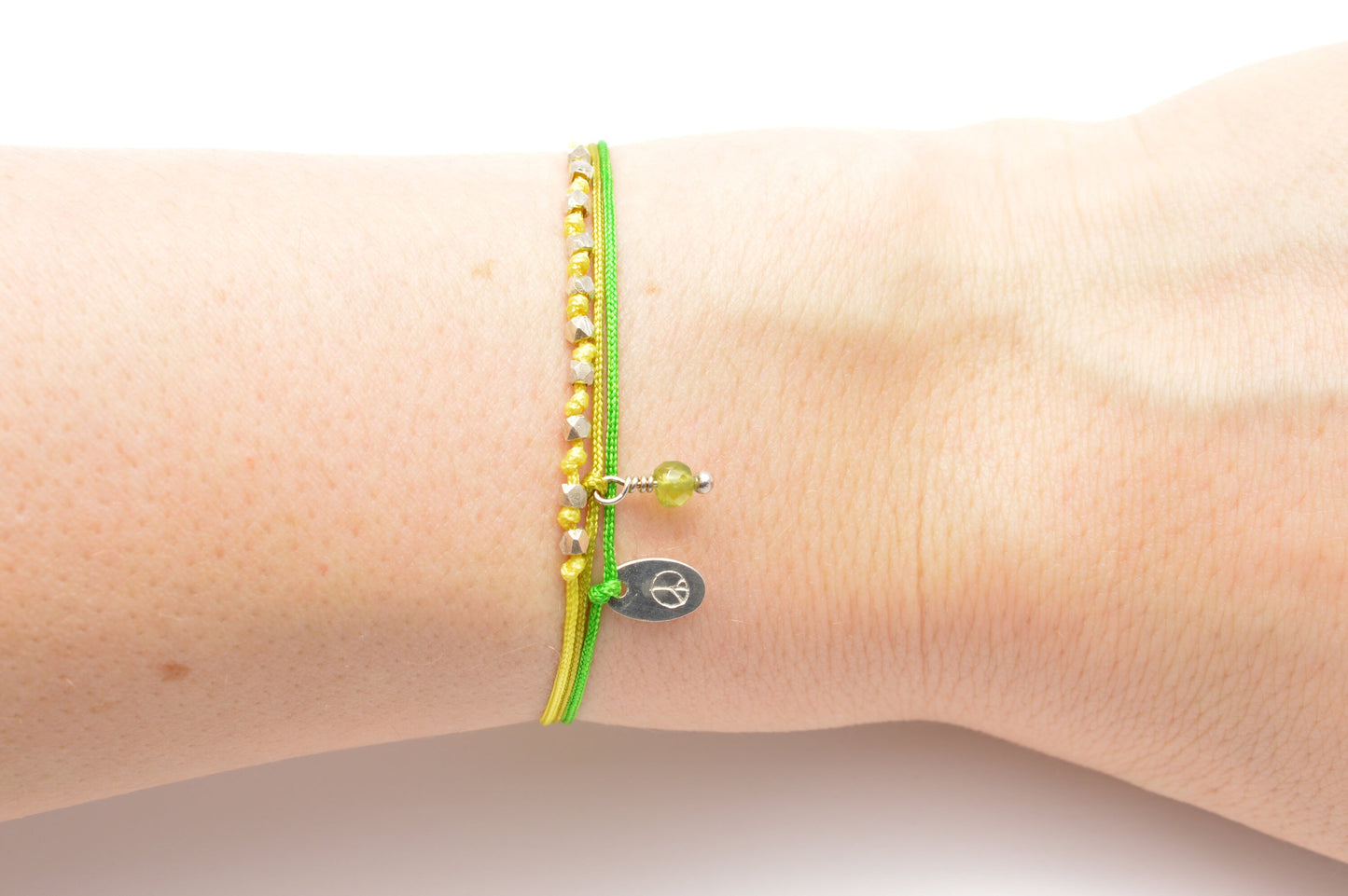 Armband mit 925 Silber Kugeln facettiert