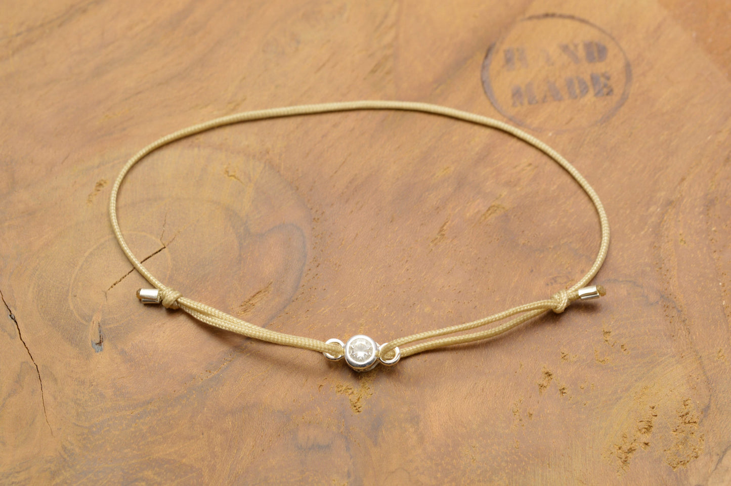 Armband mit 925 Sterling Silber Anhänger mit Zirkonia Brautschmuck