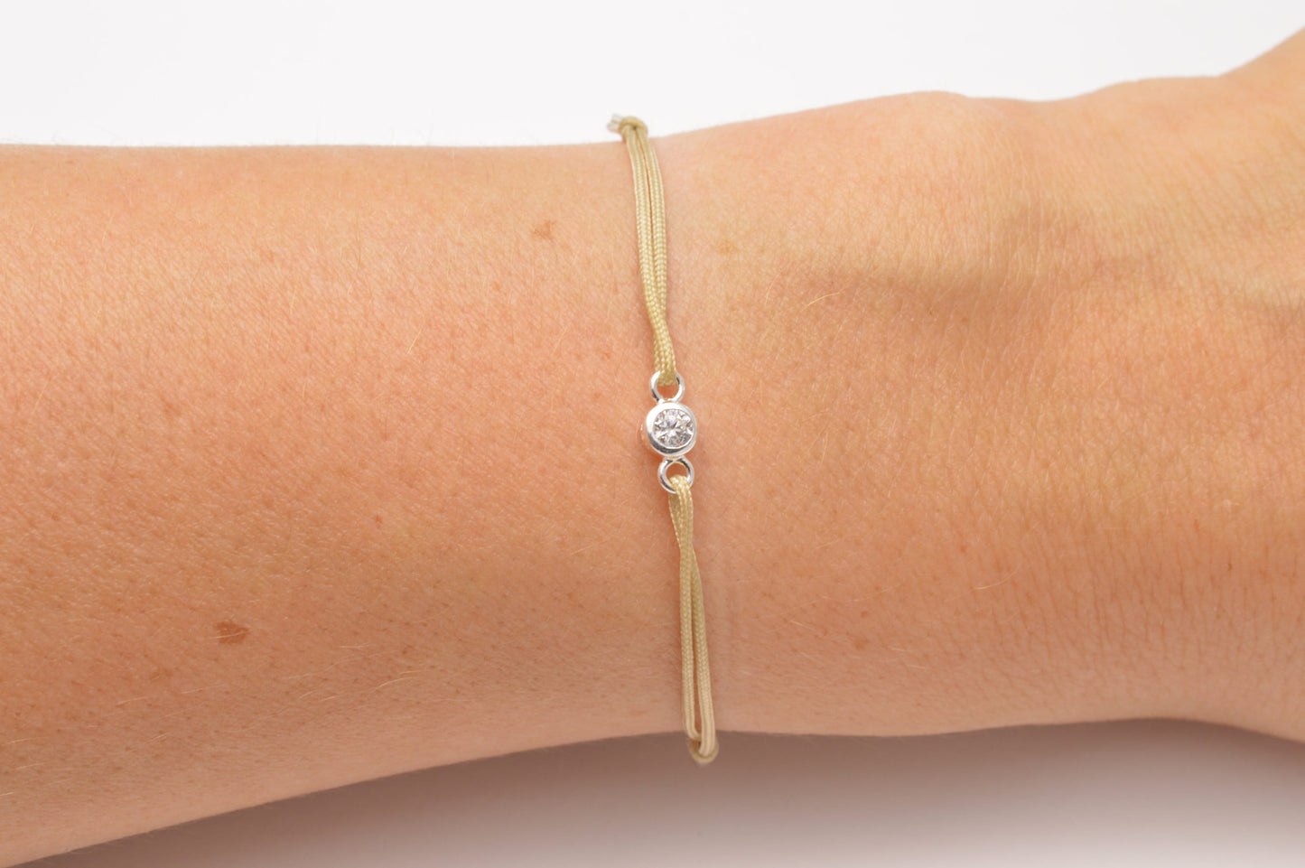 Armband mit 925 Sterling Silber Anhänger mit Zirkonia Brautschmuck