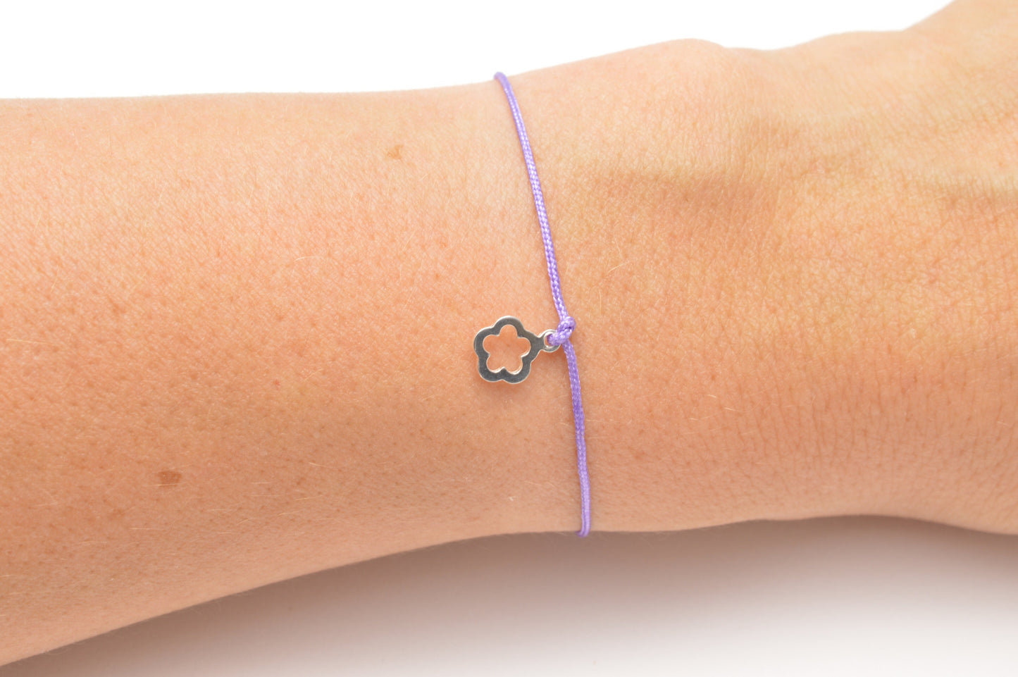 Armband mit 925 Sterling Silber Anhänger Blume