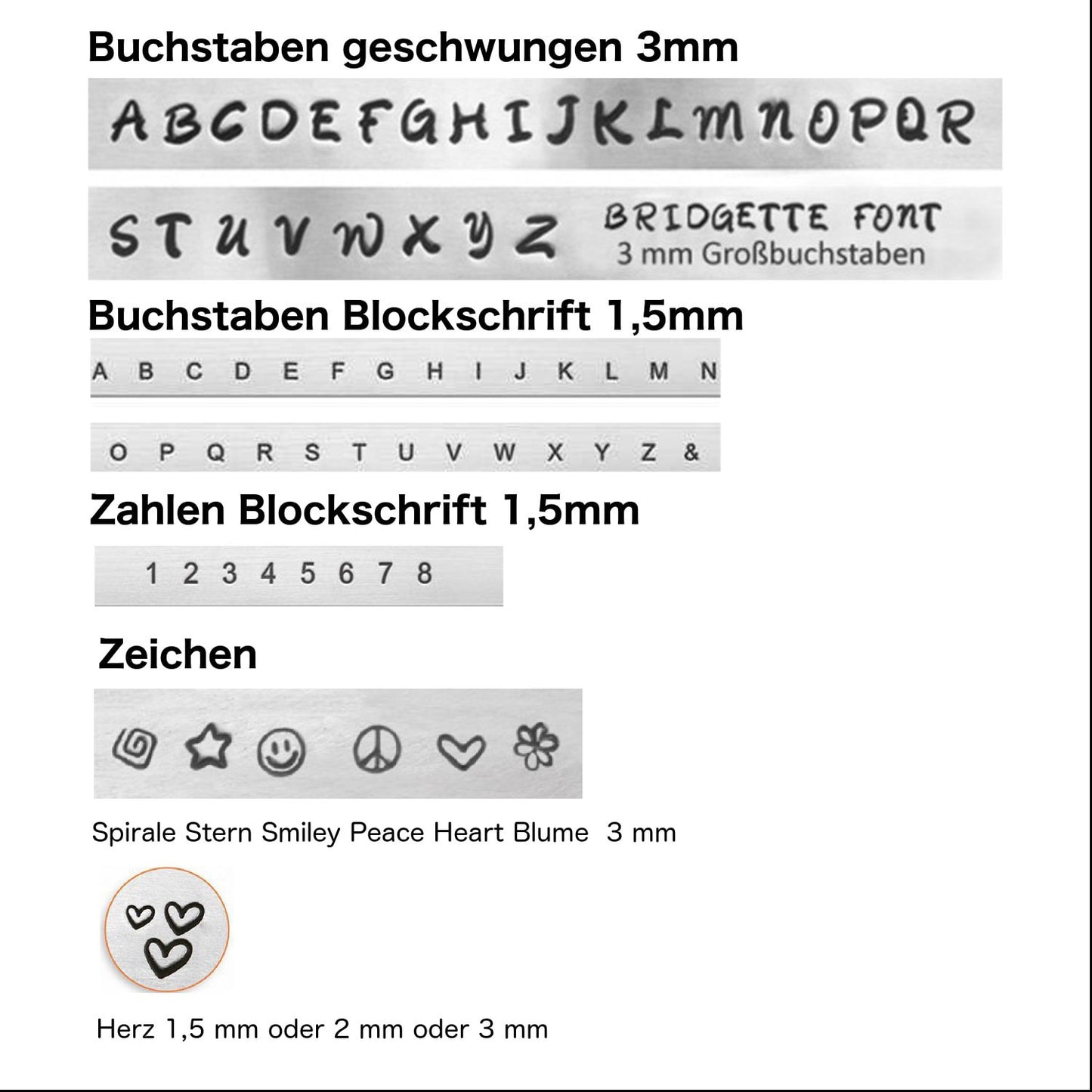 925 Sterling Silber Kette mit 6mm Plättchen mit Buchstabe
