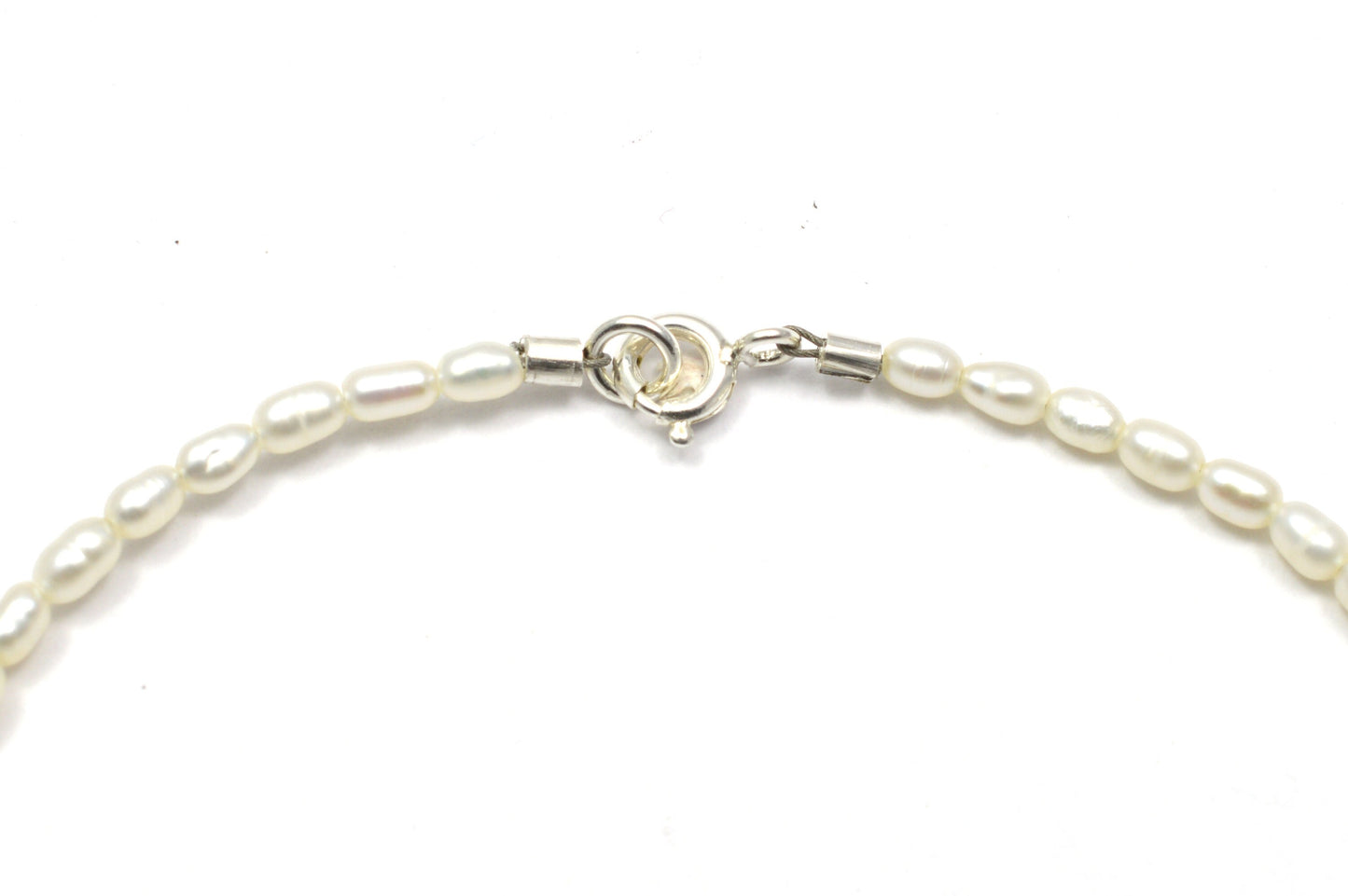 Armband mini Perlen mit mini Anhänger aus 925 Sterling Silber