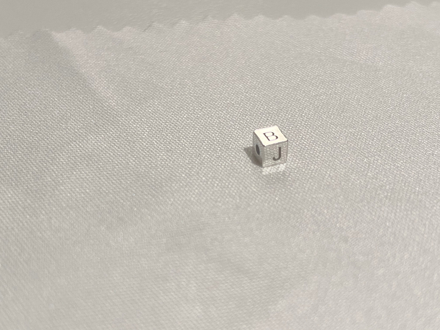 Armband mit 925 Sterling Silber Cube mit Gravur