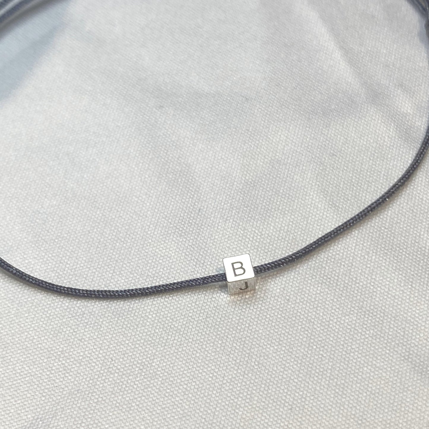 Armband mit 925 Sterling Silber Cube mit Gravur